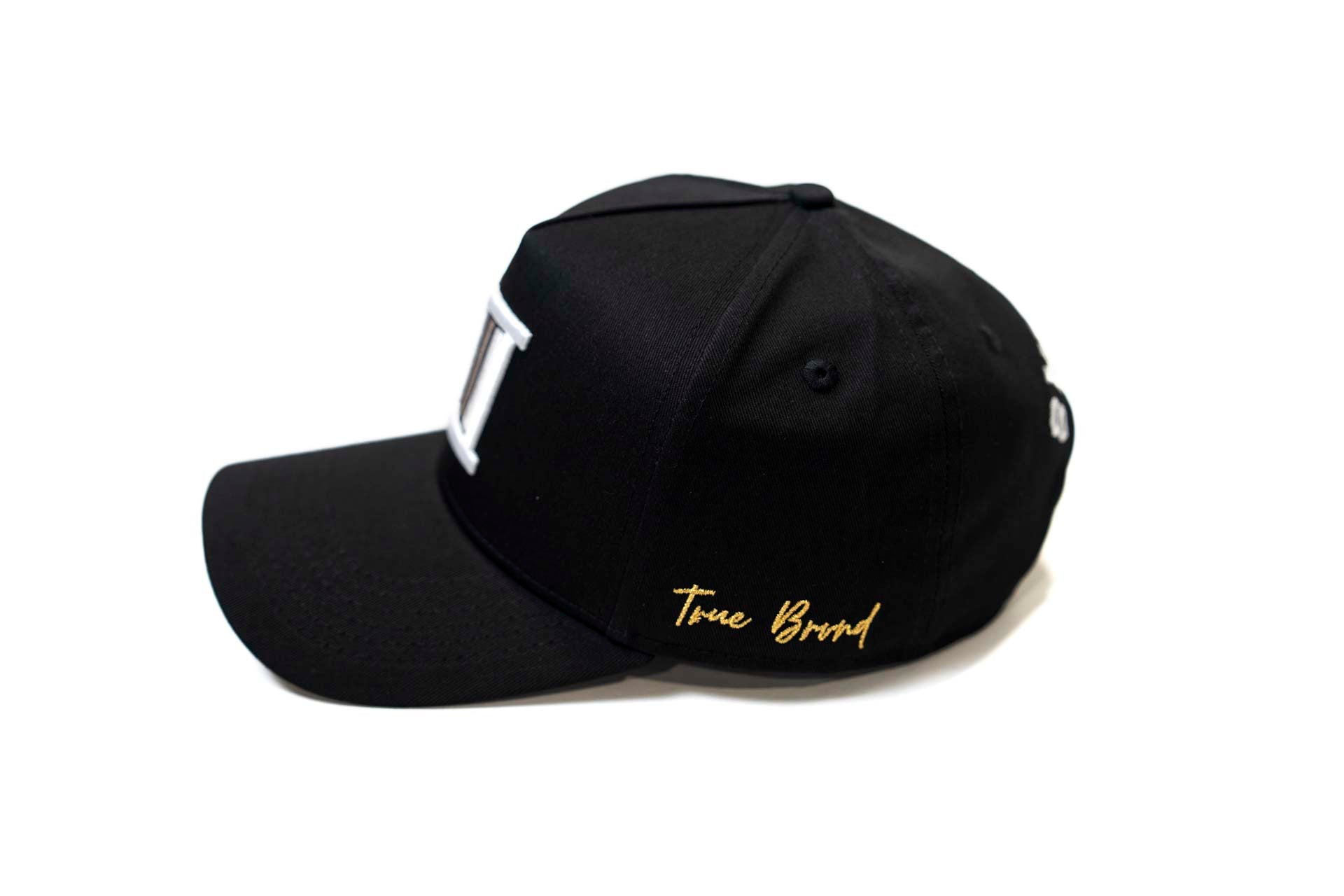 Inline D snapback - BLACK w/ gray
