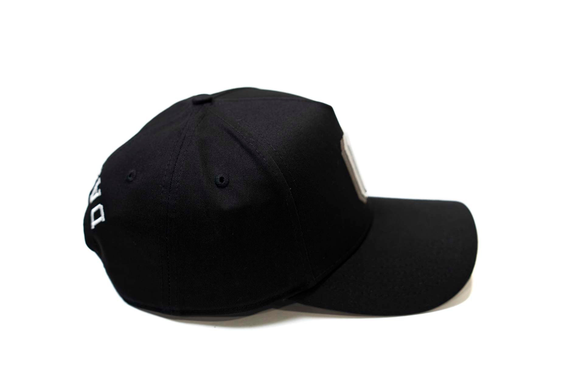 Inline D snapback - BLACK w/ gray