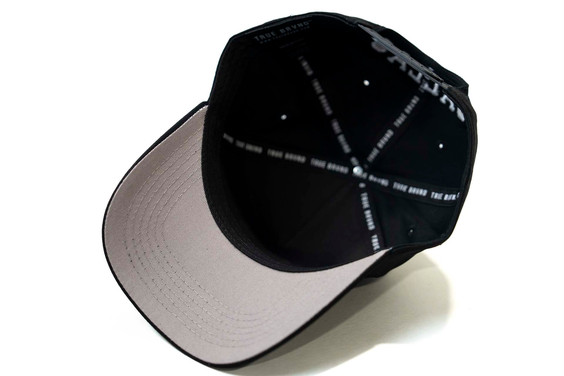 Inline D snapback - BLACK w/ gray