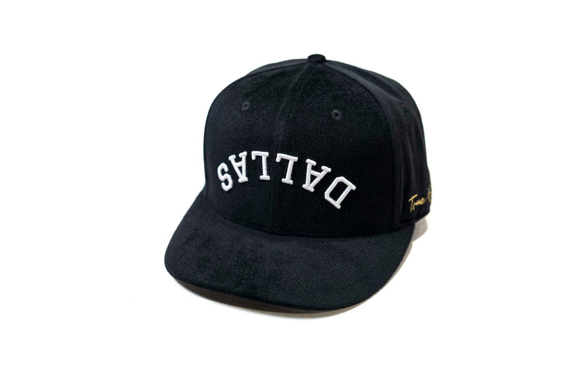 Corduroy 6 panel - BLACK