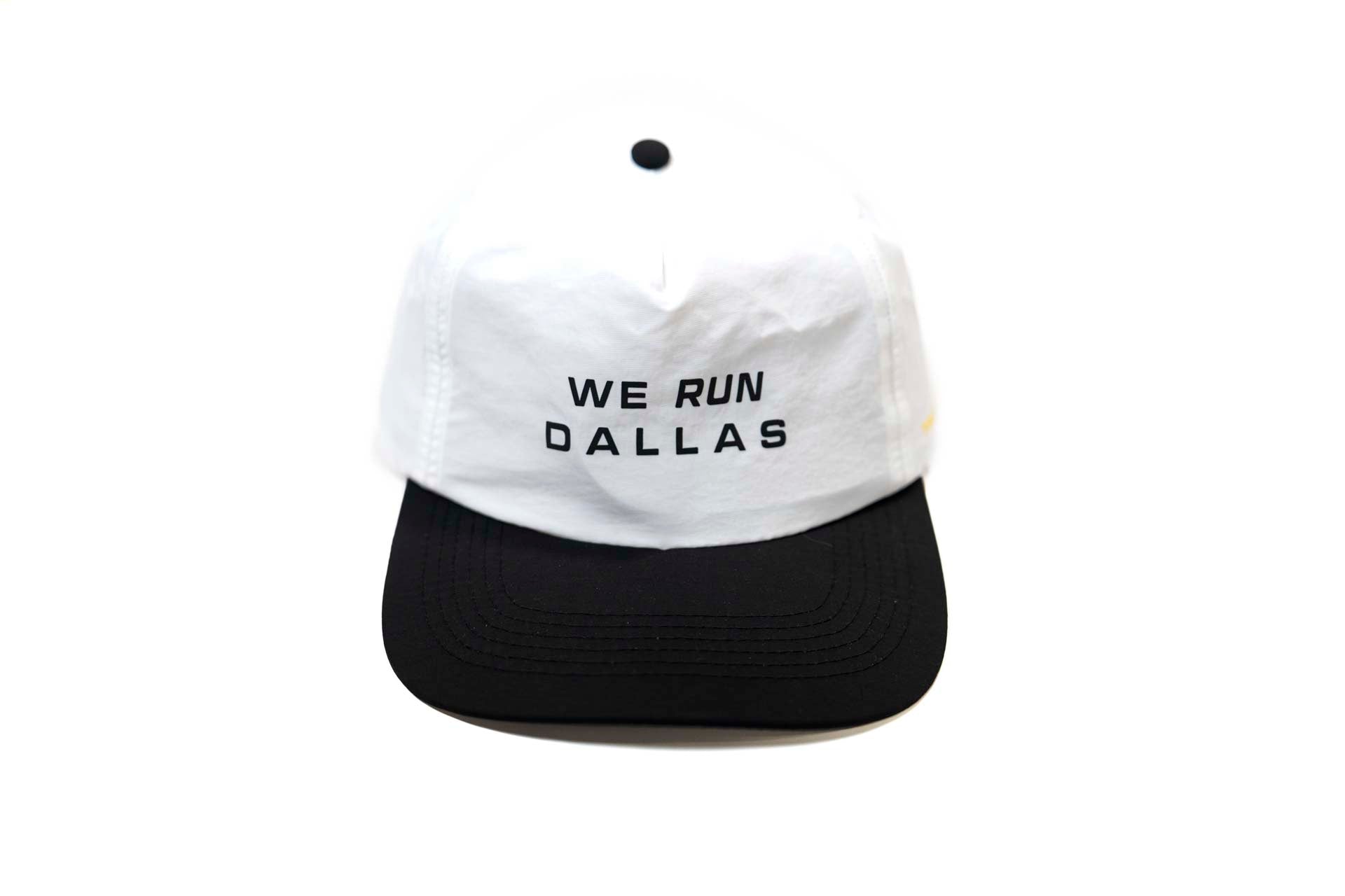 Dallas Running Hat - BLACK / WHITE (We Run Dallas)