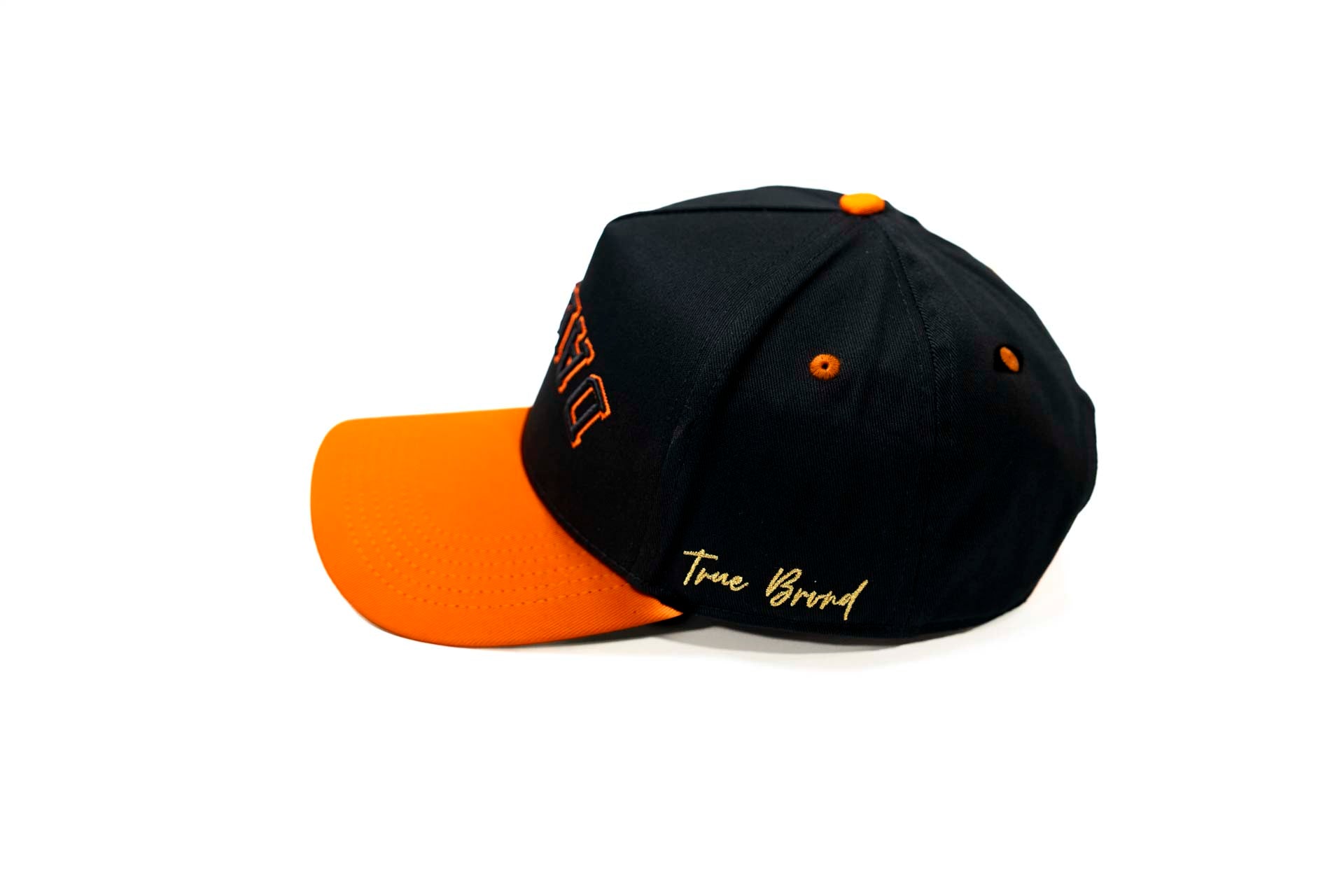 Precurved Dallas snapback - BLACK / ORANGE