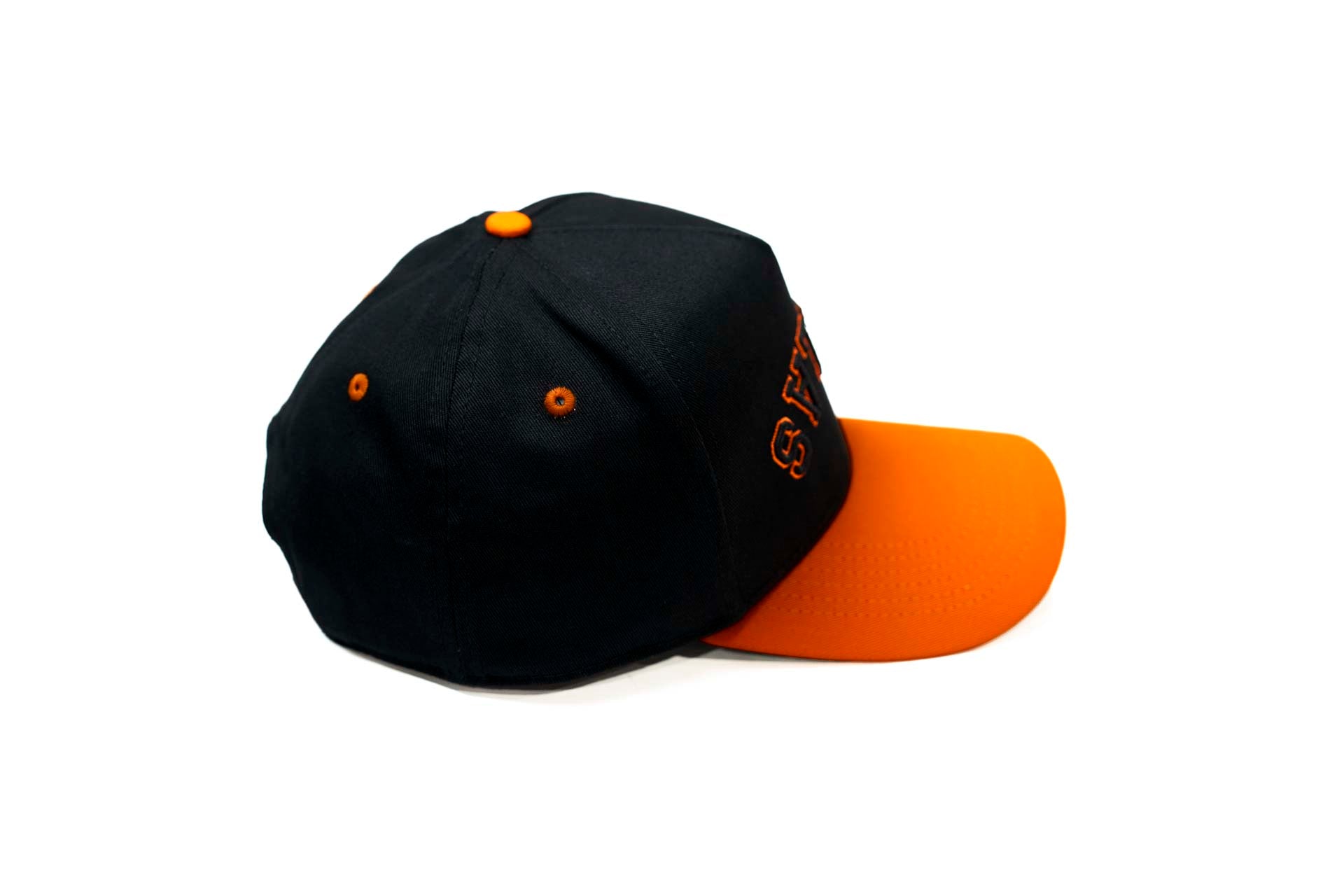Precurved Dallas snapback - BLACK / ORANGE