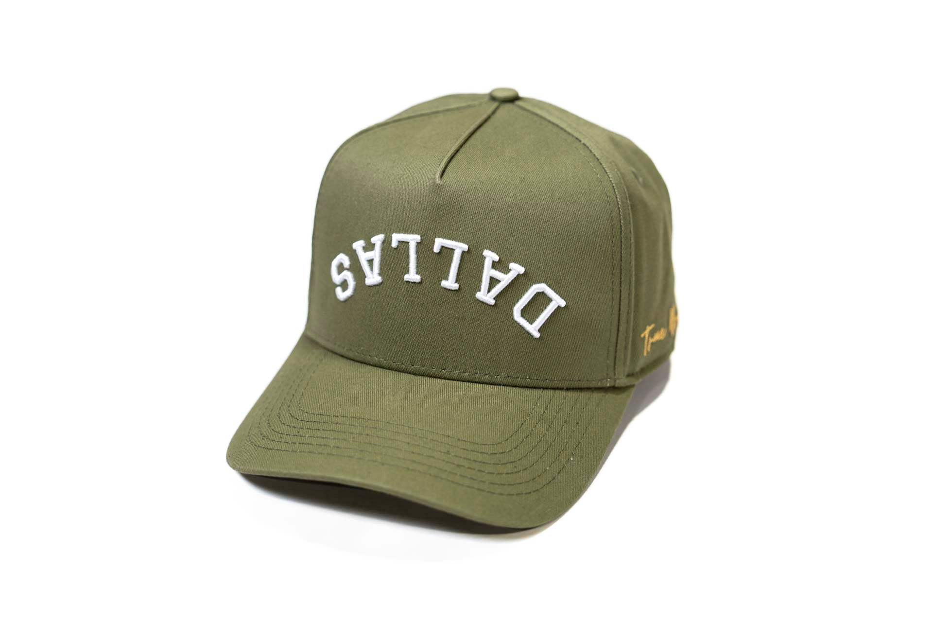 Precurved Dallas snapback - OLIVE