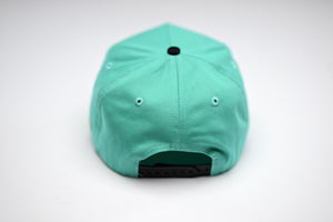 Precurved Classic Dallas snapback - BLACK / CYAN