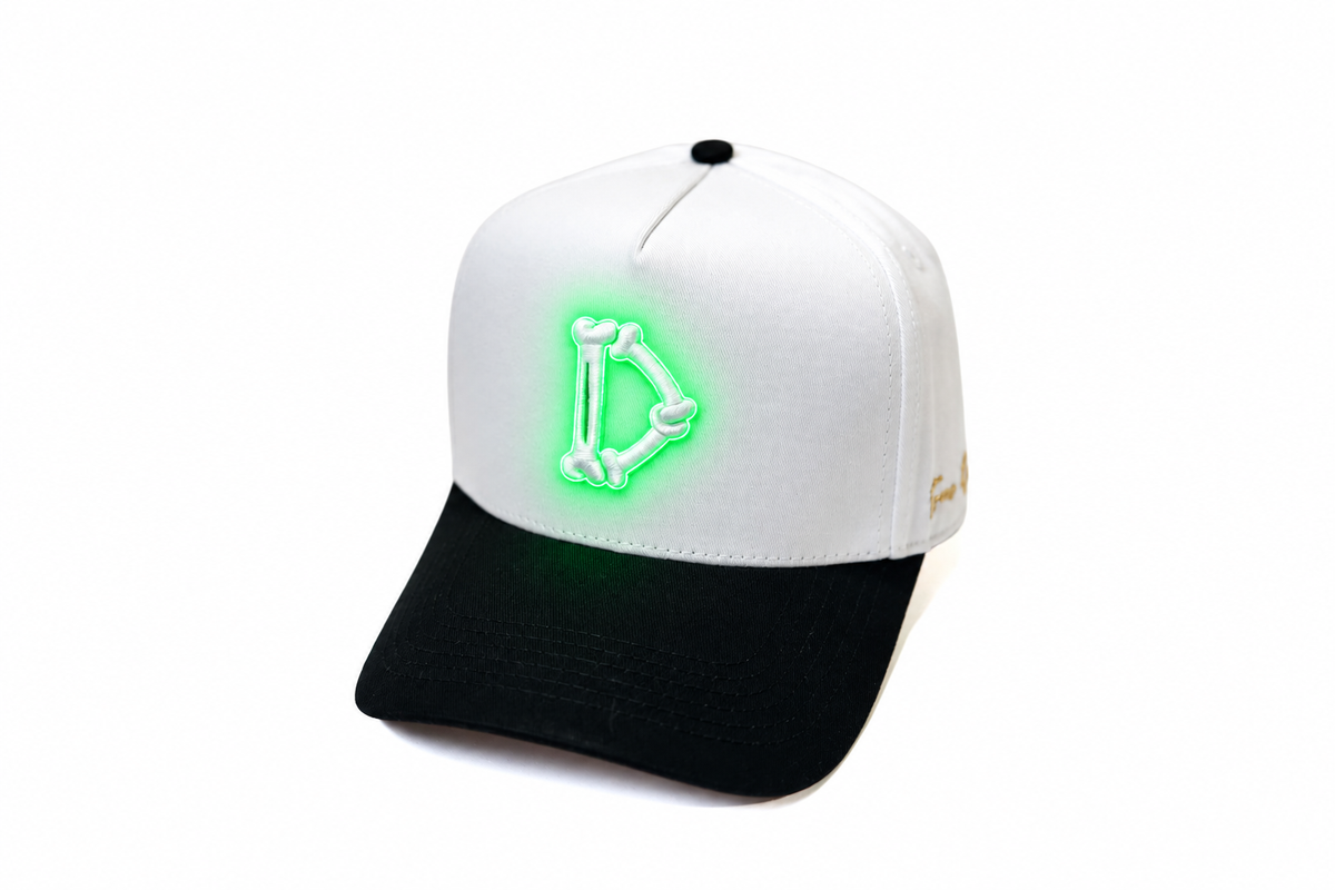 D-BONE " Dallas " - BLACK / WHITE (GLOW IN THE DARK)