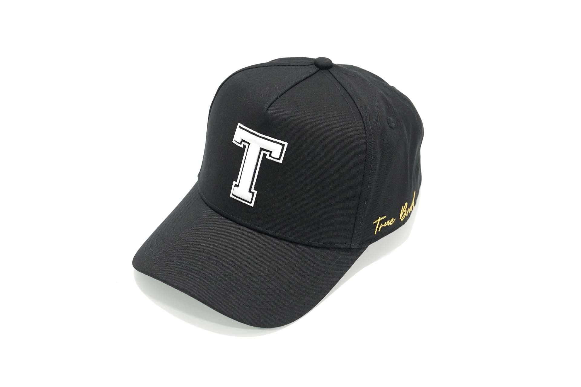 " T " true vintage- BLACK (white)