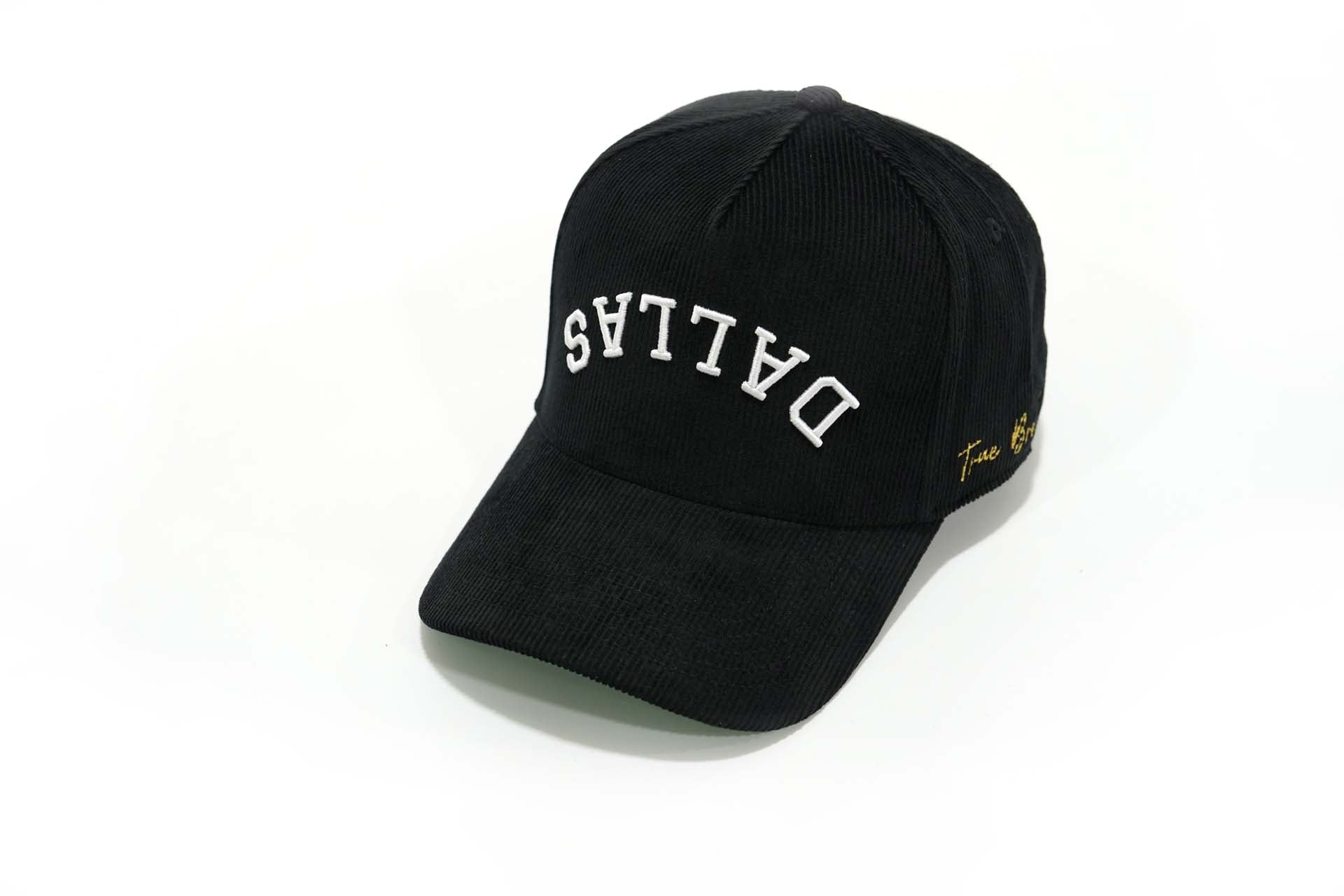 Corduroy USD snapback - BLACK