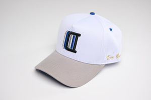 Inline D snapback - WHT / RYL