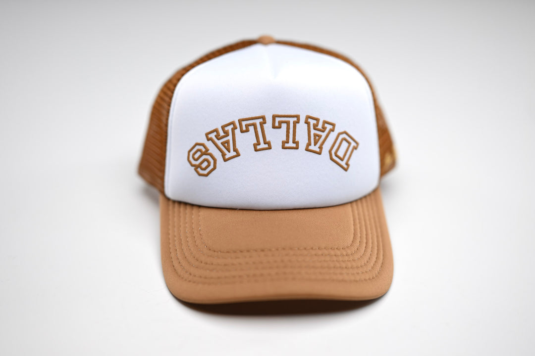 Trucker 3D Puff USD - BROWN / WHITE