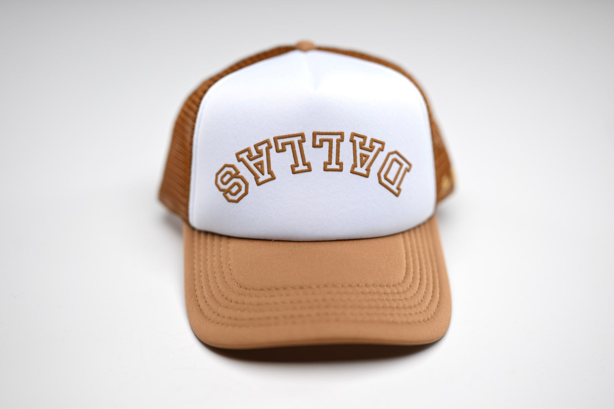 Upside Down Dallas Snapback - Brown