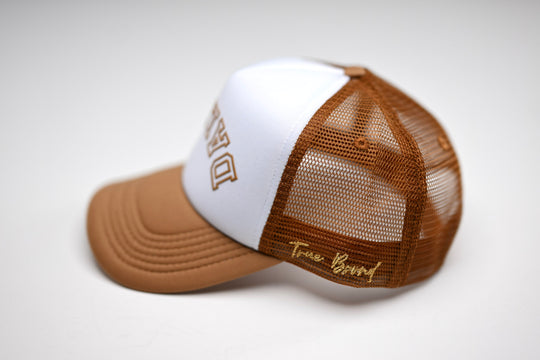 Trucker 3D Puff USD - BROWN / WHITE