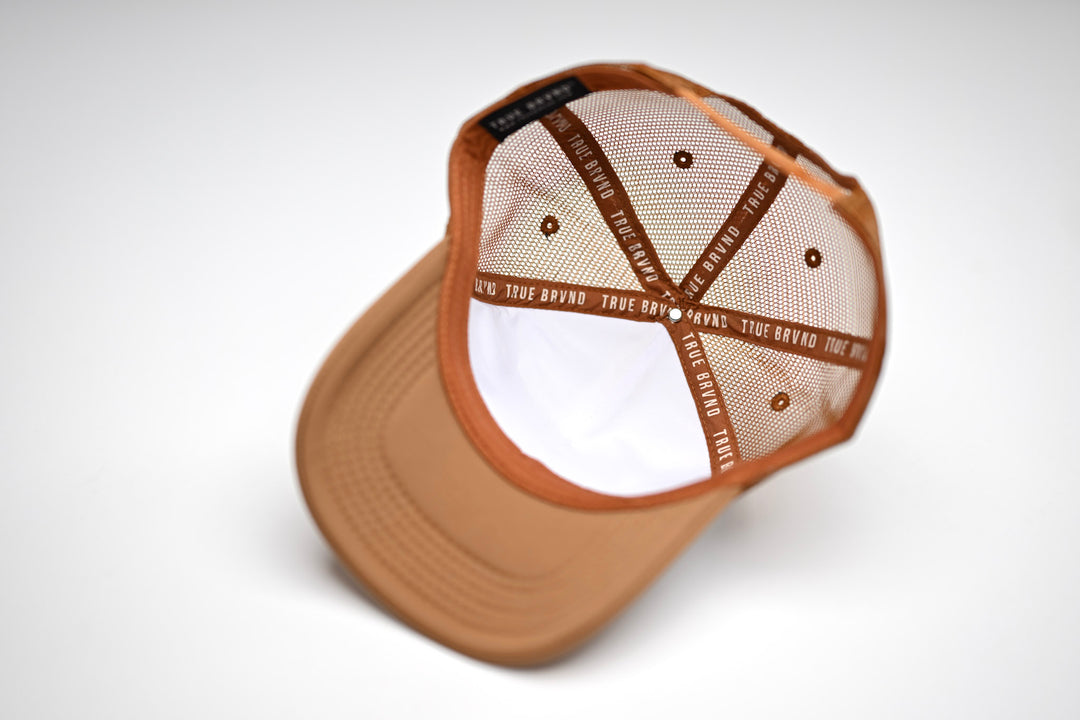 Trucker 3D Puff USD - BROWN / WHITE