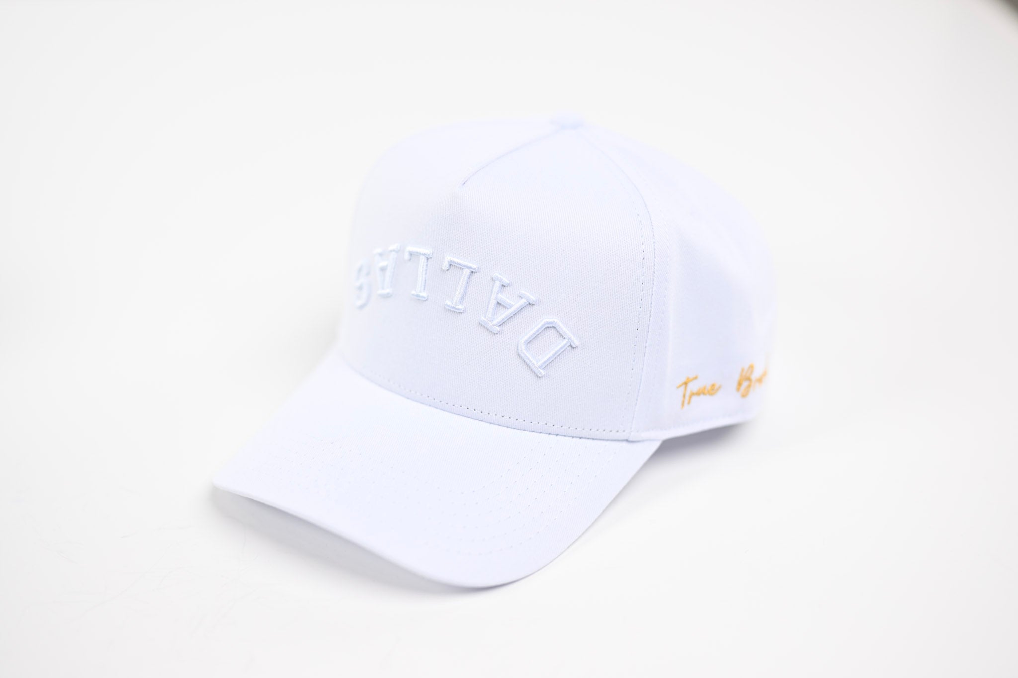 Precurved Dallas snapback - TONAL WHITE