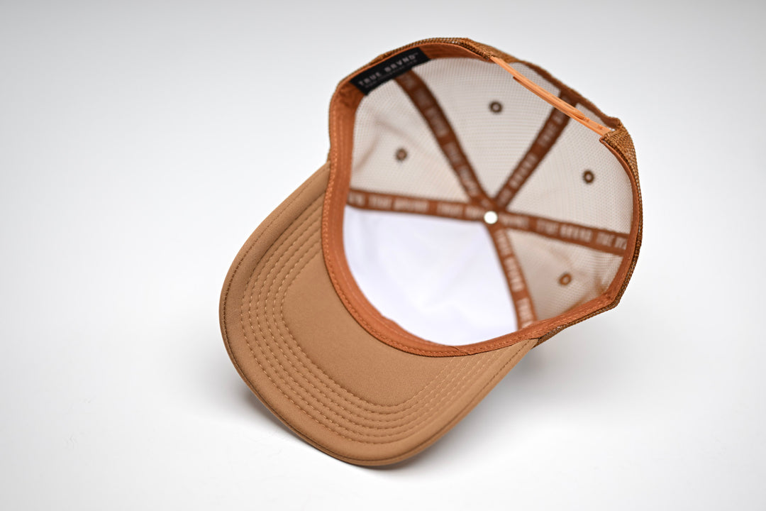 Trucker 3D Puff USD - BROWN / WHITE