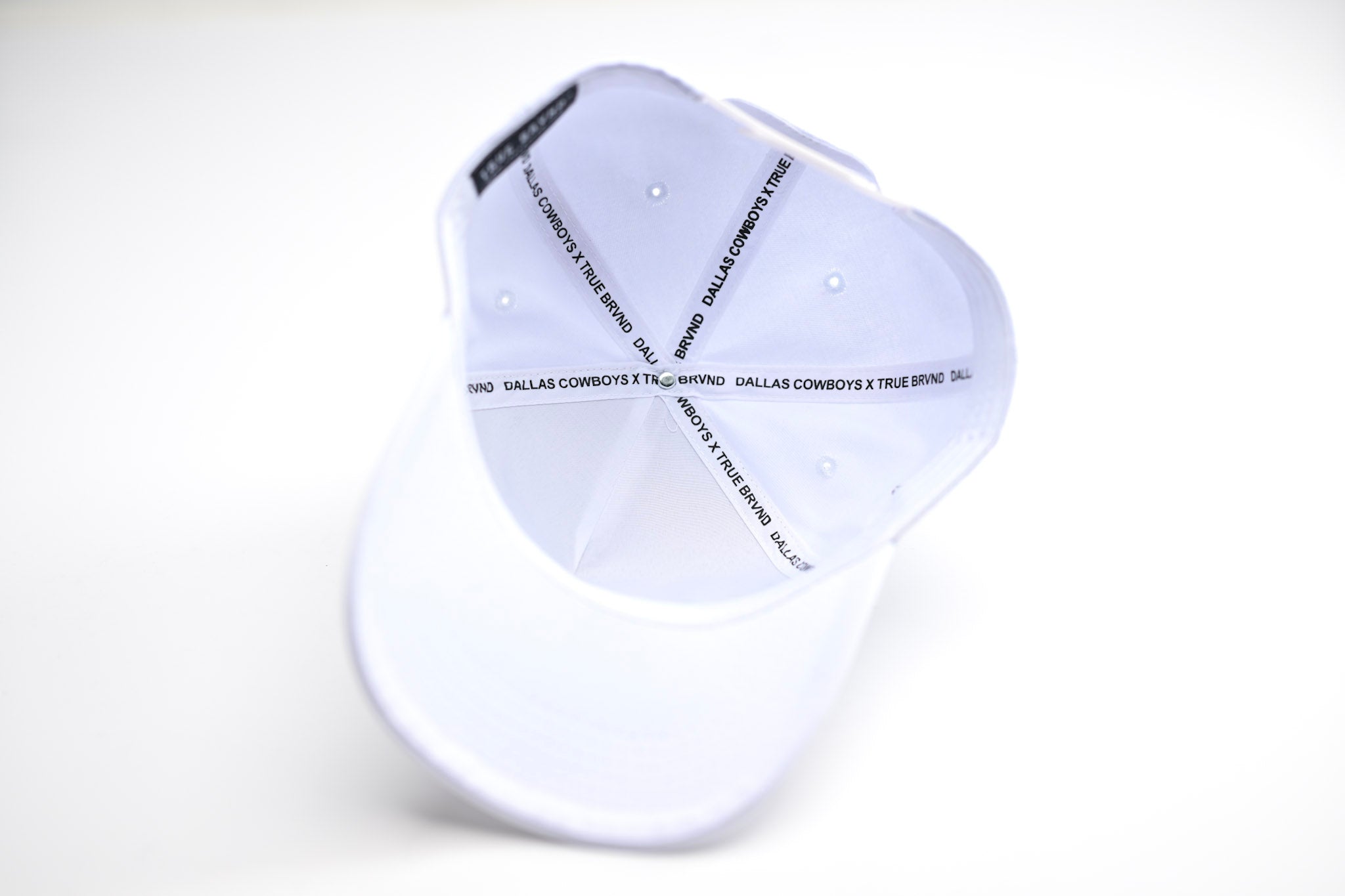 Men's True Brvnd White Dallas Cowboys Upside Down Dallas Adjustable Hat