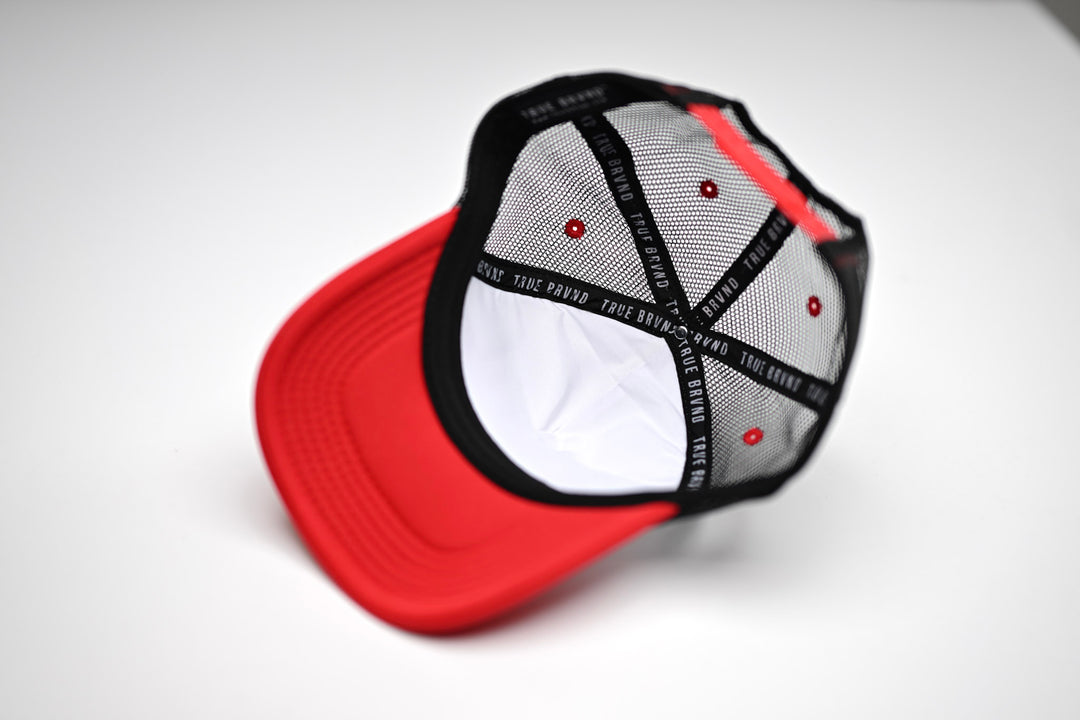 Trucker 3D Puff USD - RED / WHITE