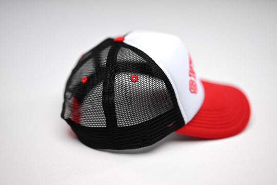 Trucker 3D Puff USD - RED / WHITE