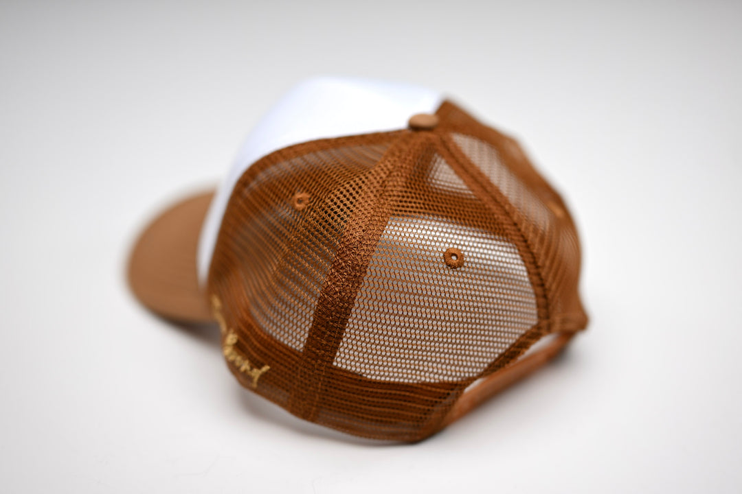 Trucker 3D Puff USD - BROWN / WHITE