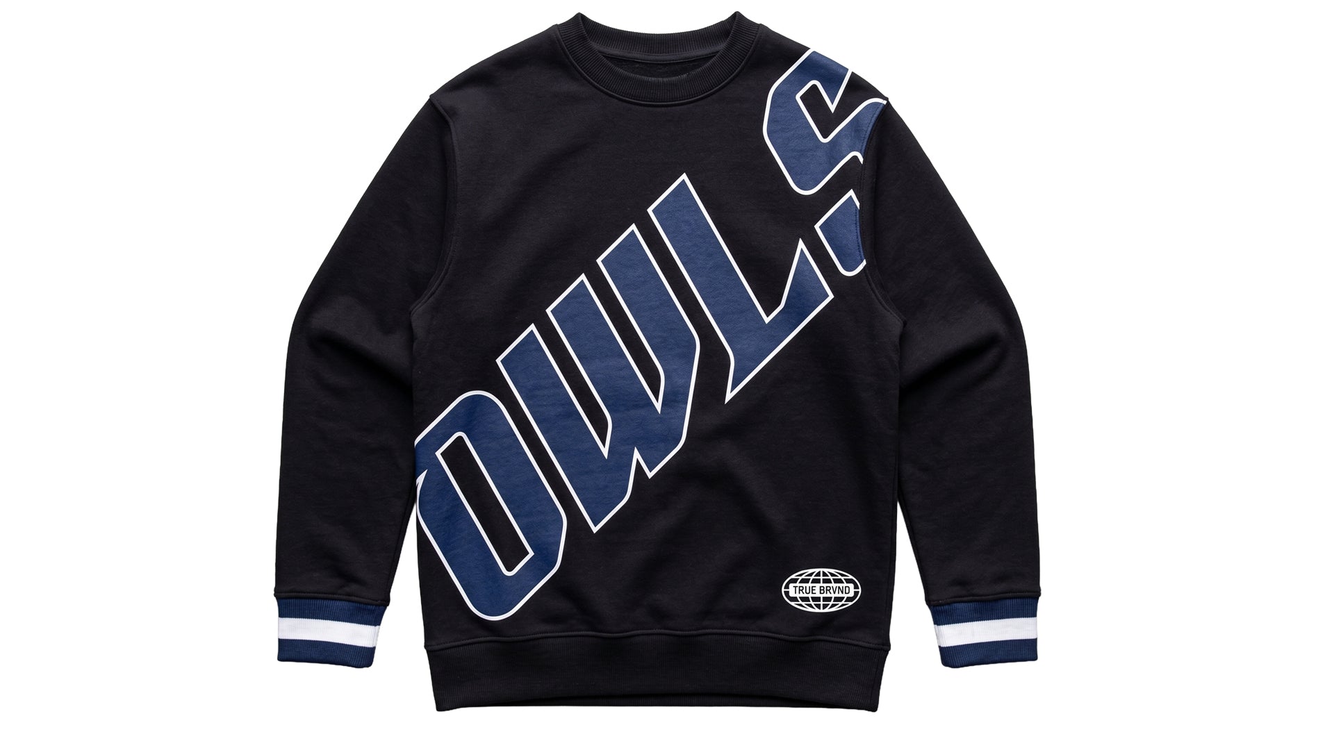 RICE Owls Frogs Signature Crewneck - BLACK