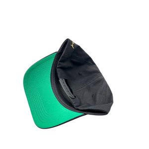 BLACK ROSE GOLD (Green Under Visor) - UPSIDE DOWN LA CAP