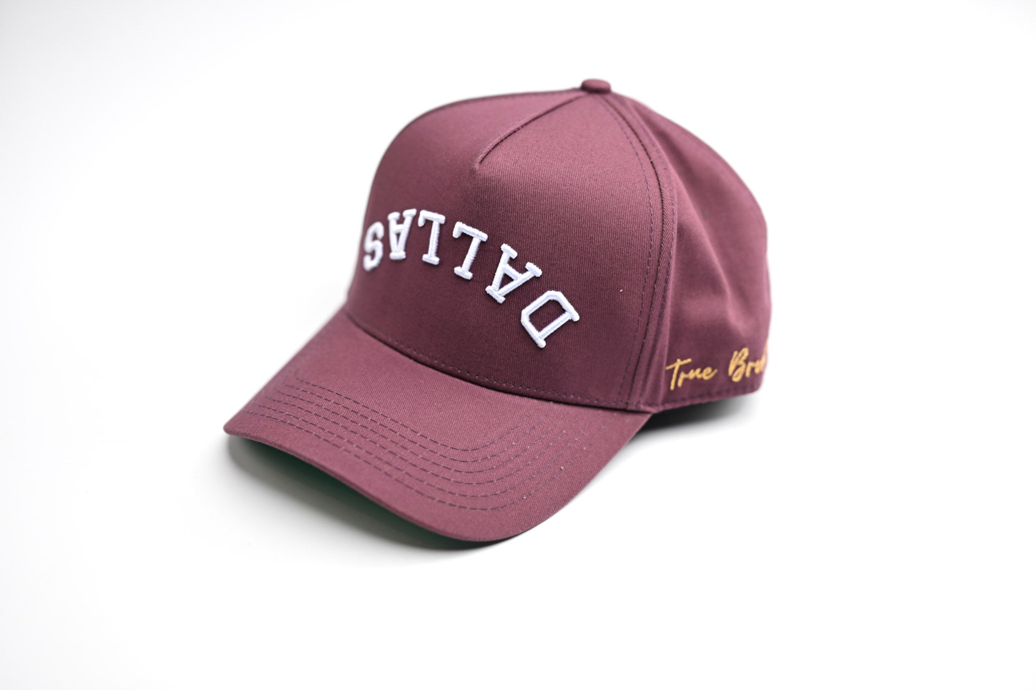 Precurved Dallas snapback - Maroon