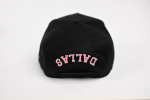NEON V2 Precurved snapback - BLACK / PINK