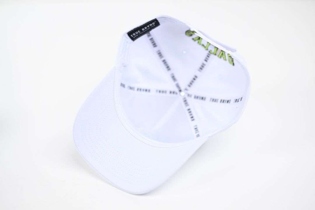 NEON V2 Precurved snapback - WHITE / YELLOW