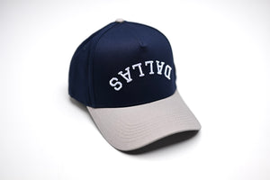 Precurved Dallas snapback - NAVY / WHITE