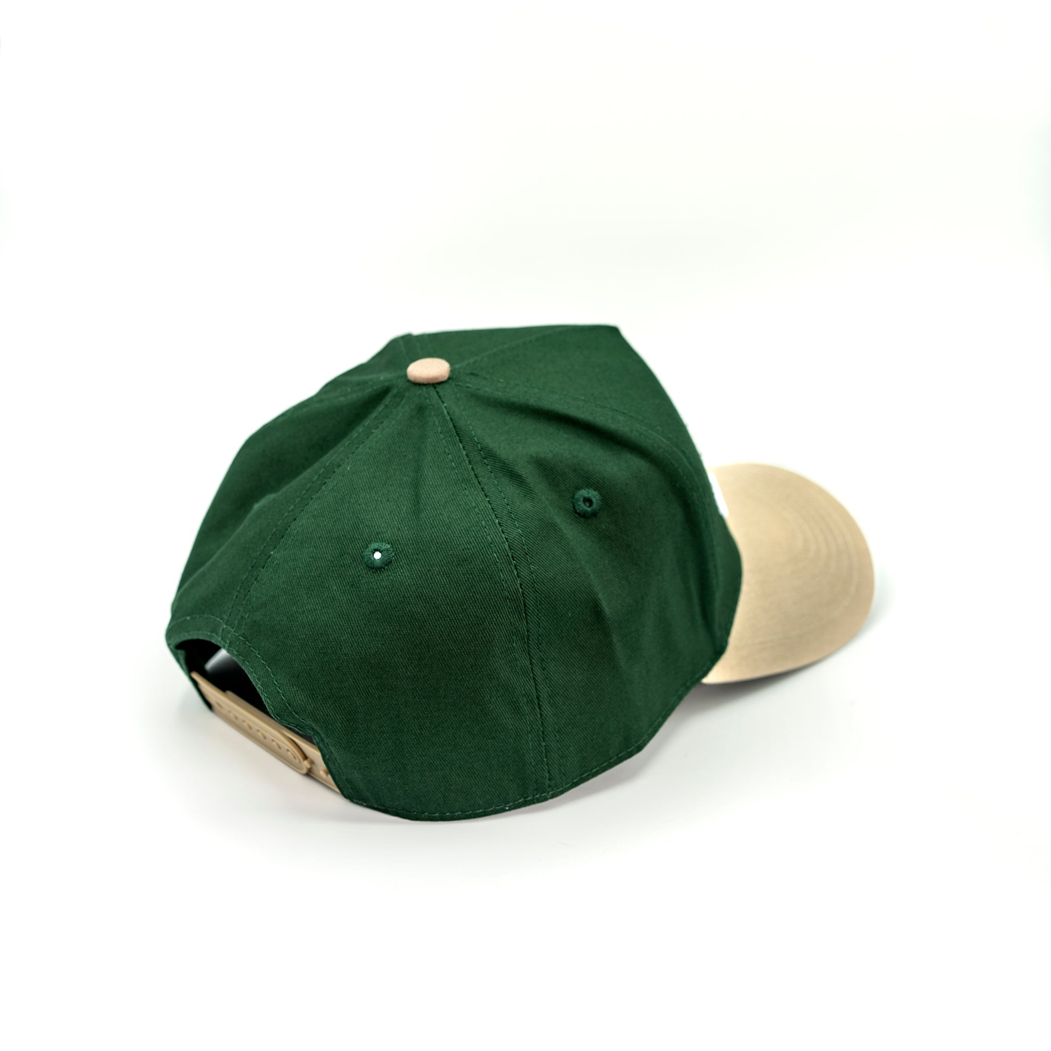 Upside Down Dallas Snapback - Forest Green / White