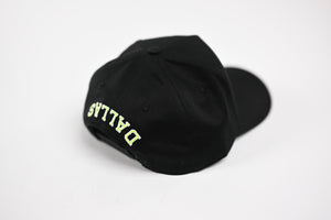 NEON V2 Precurved snapback - BLACK / YELLOW