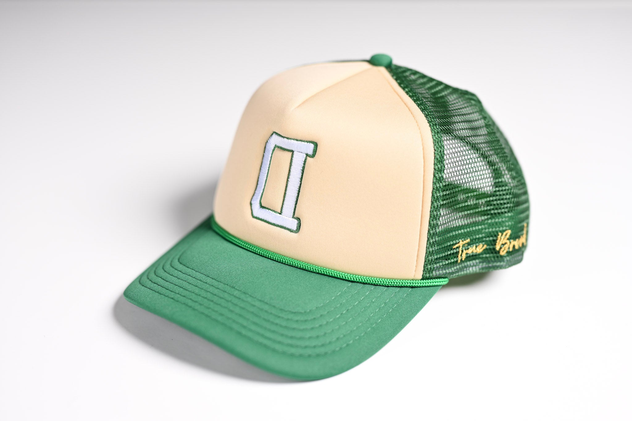 V2 Trucker snapback - GREEN / SAND