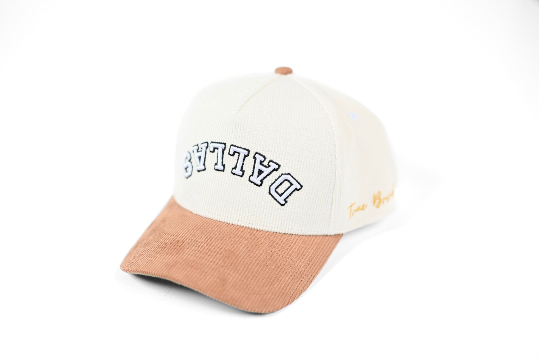 Upside Down Dallas Corduroy snapback - Navy – True Brvnd