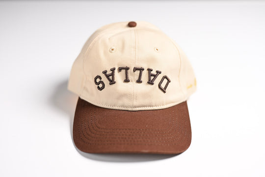 Dad Hat - BROWN OFFWHITE