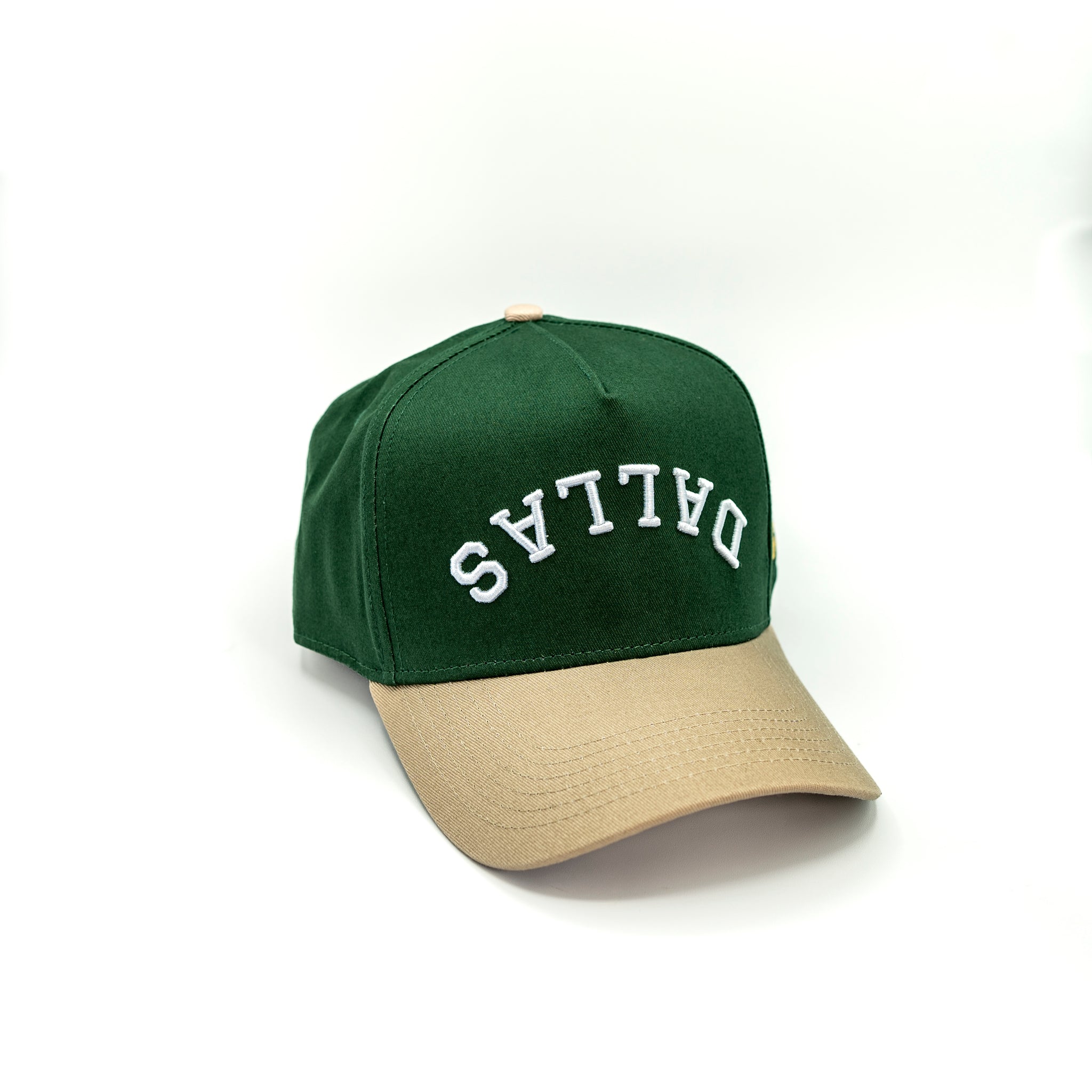 Upside Down Dallas Snapback - Forest Green / Black