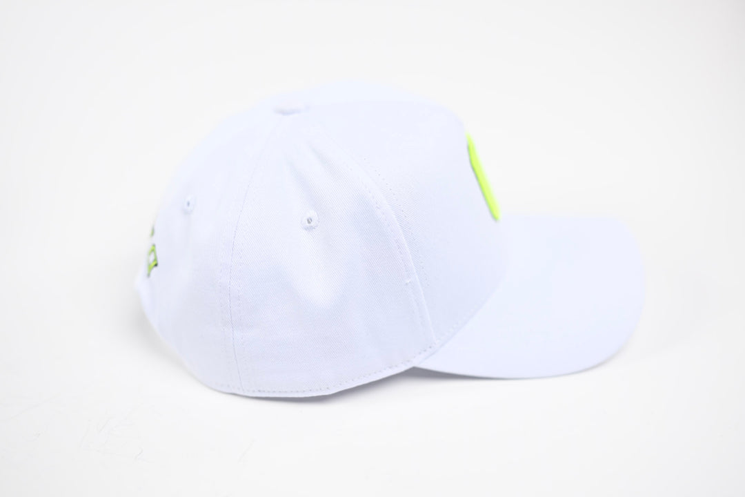 NEON V2 Precurved snapback - WHITE / YELLOW