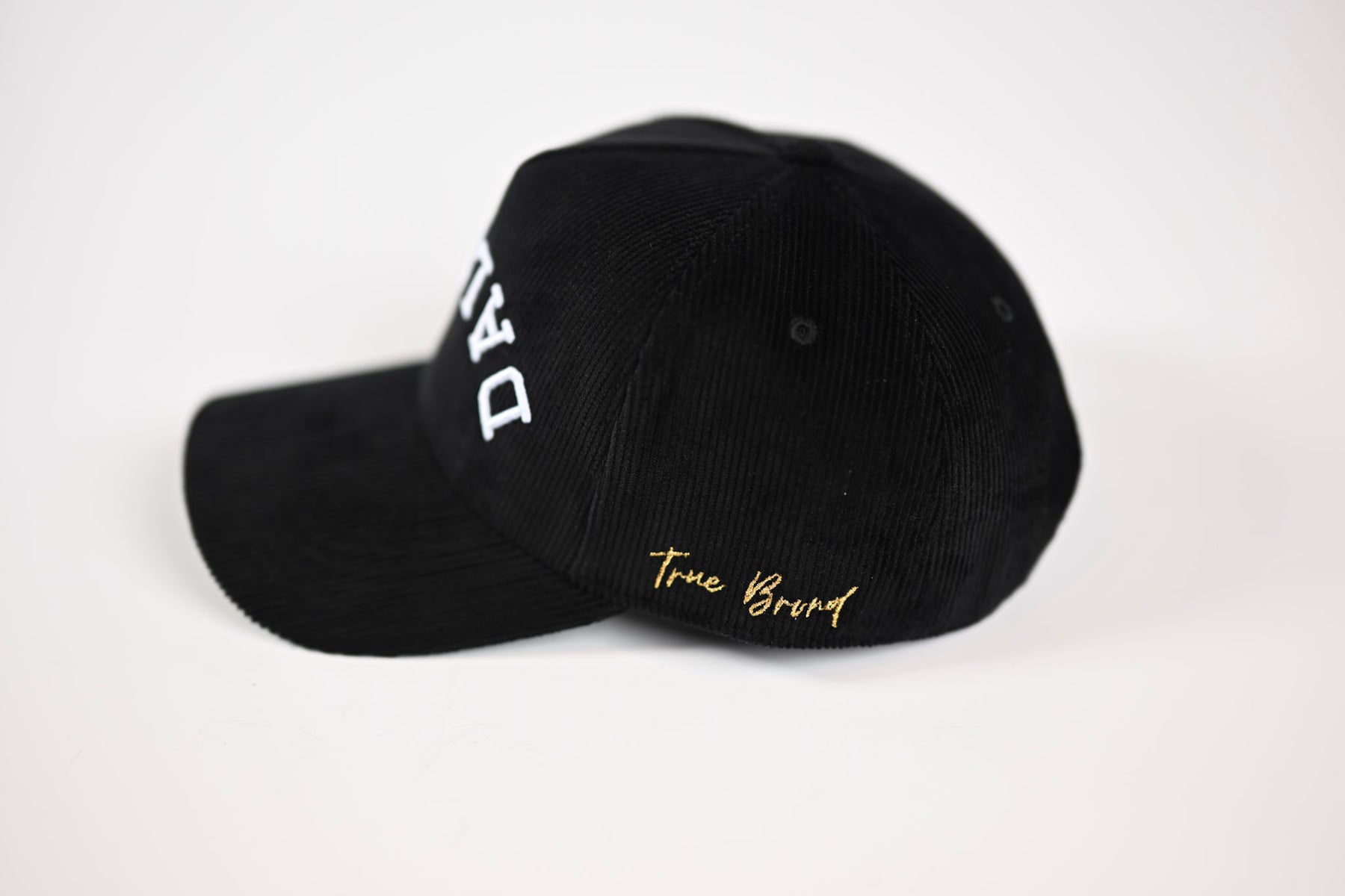 True Brvnd, Other, Limited Release Black Corduroy Upside Down Dallas Hat