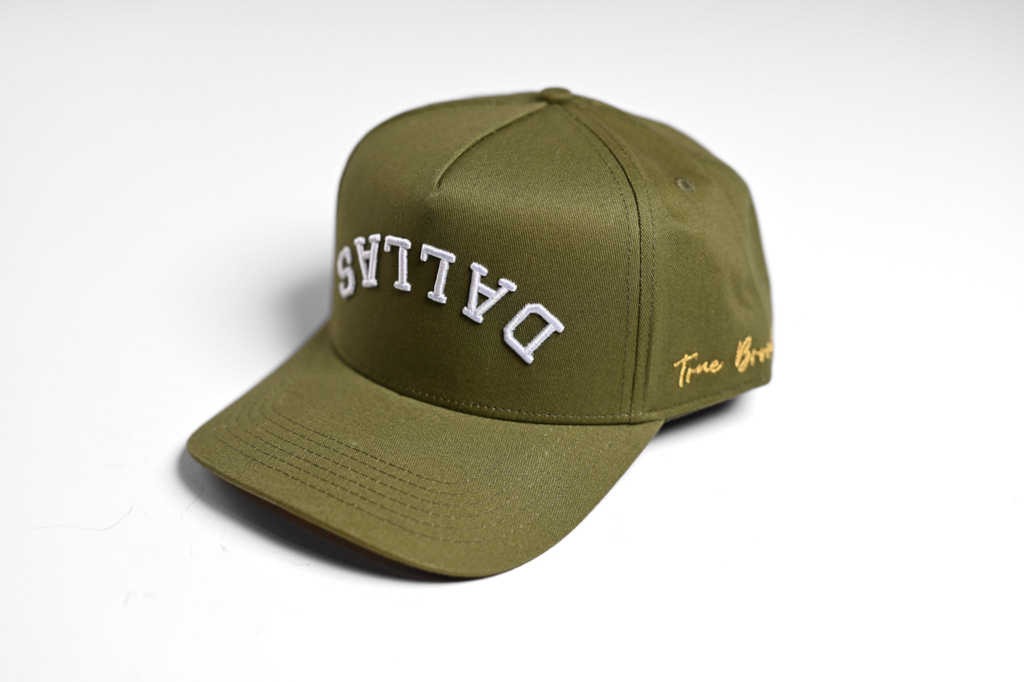 Precurved Dallas snapback - OLIVE