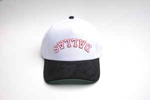 CORDUROY HYBRID - BLACK / WHITE w/ Red outline