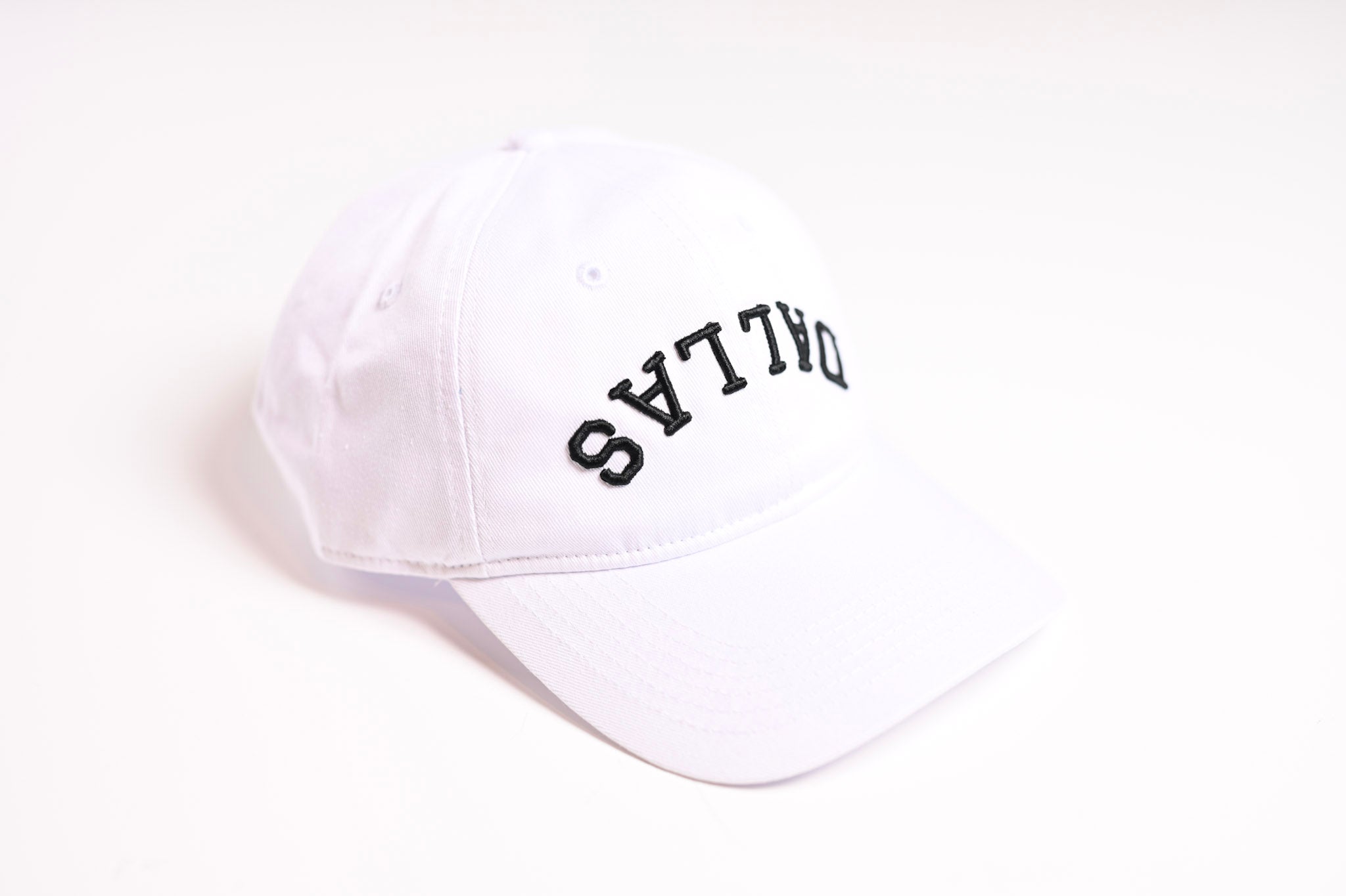 All white store dad hat