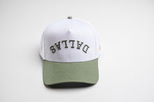 Load image into Gallery viewer, Precurved Dallas snapback - SAGE / WHITE