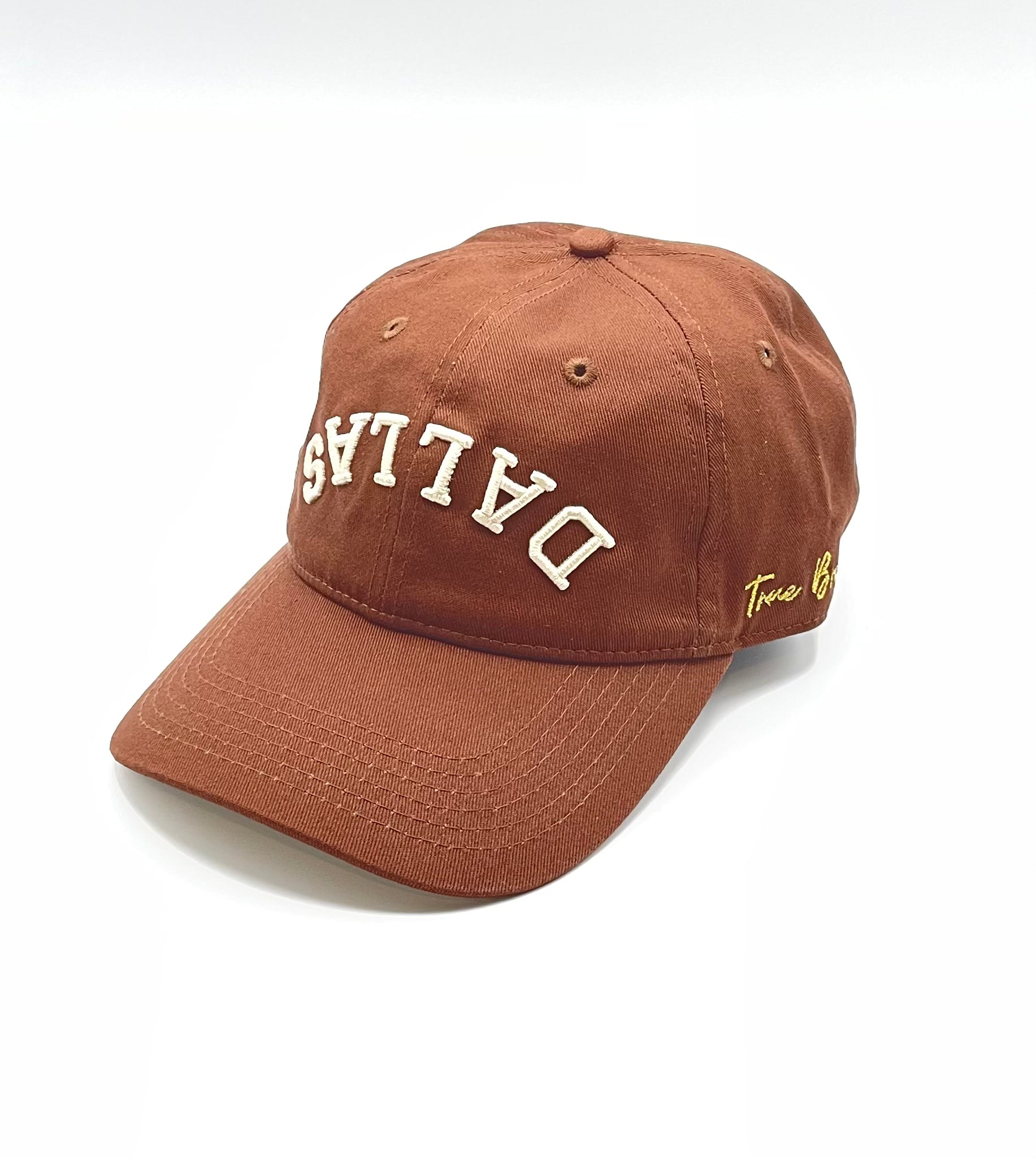 Dad Hat - BROWN w/ CREAM