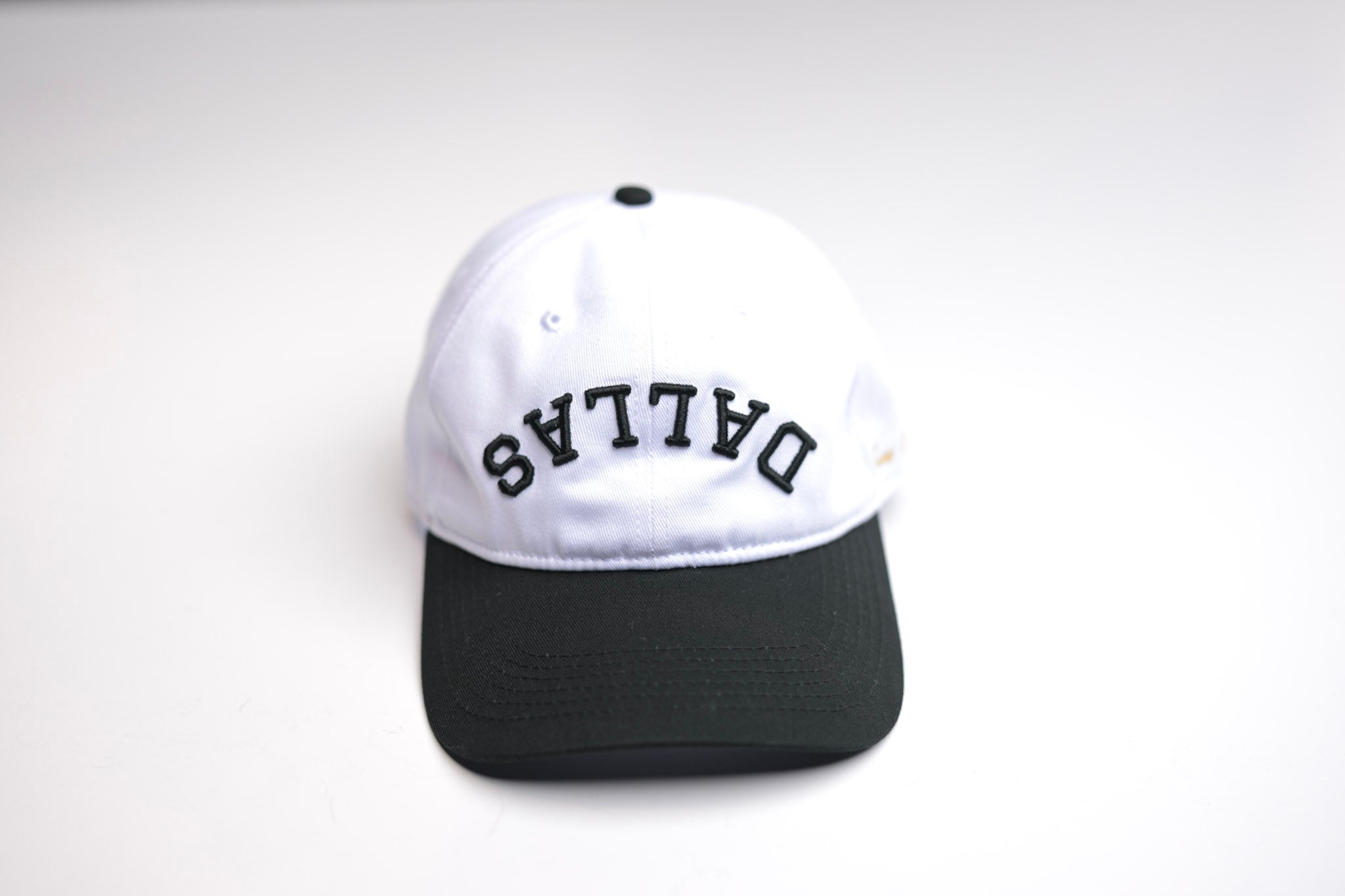 Dad Hat - BLACK BRIM / WHITE