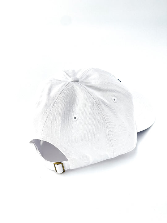 Dad Hat -WHITE w/ Royal