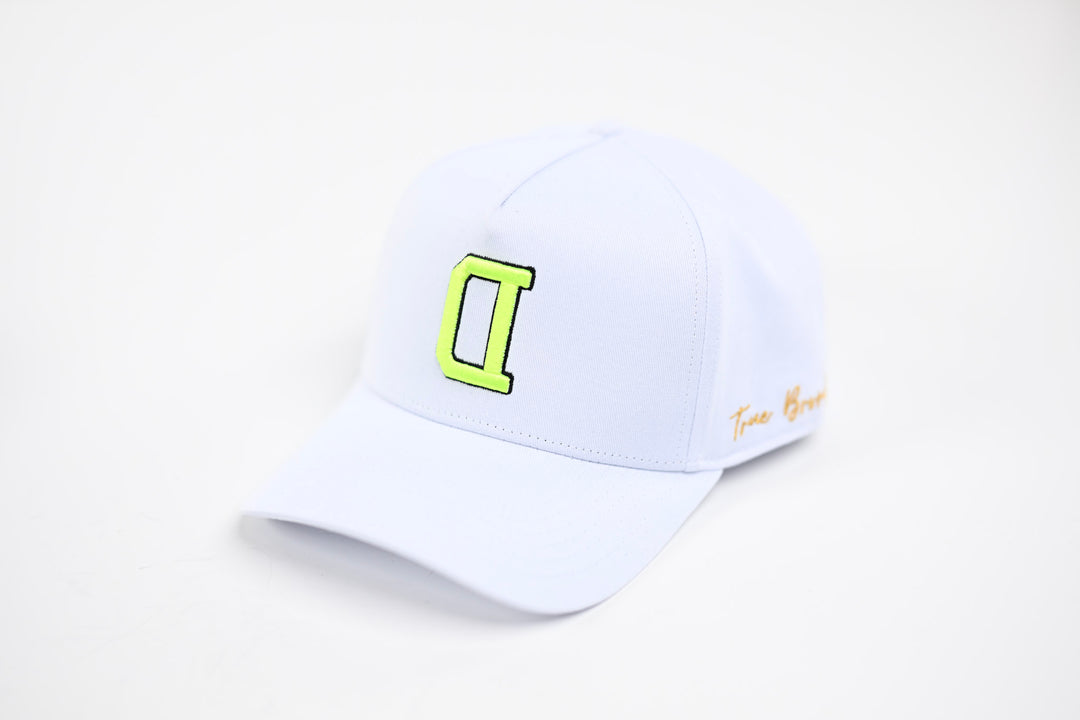 NEON V2 Precurved snapback - WHITE / YELLOW