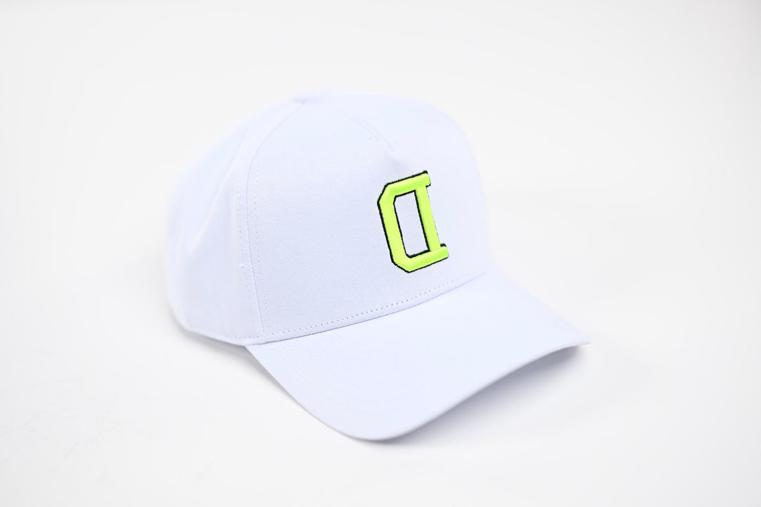 NEON V2 Precurved snapback - WHITE / YELLOW