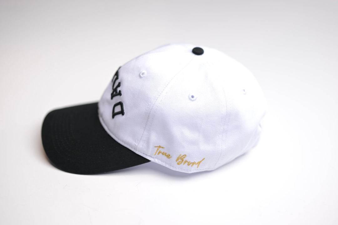 Dad Hat - BLACK BRIM / WHITE