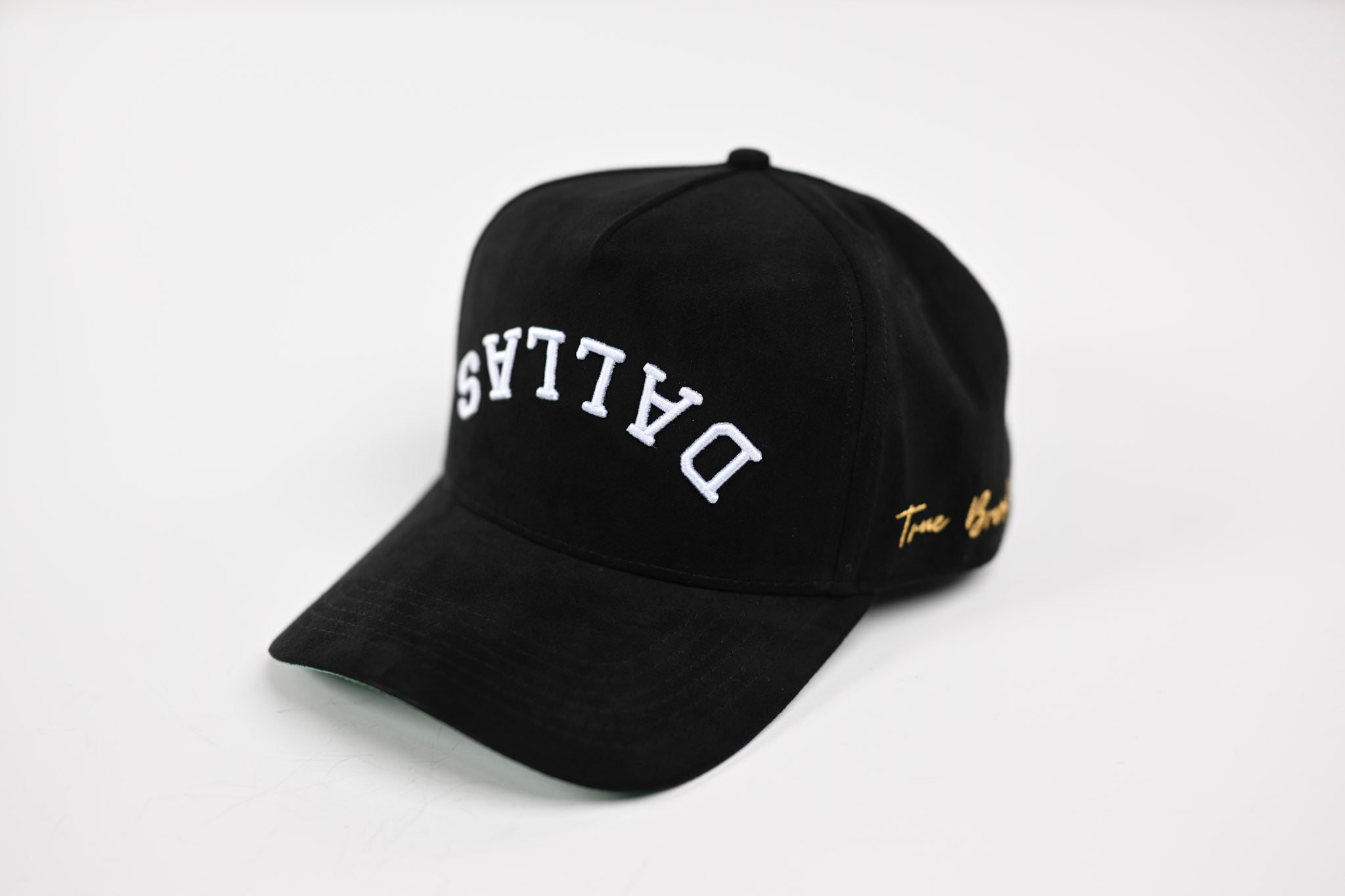 Suede snapback - BLACK