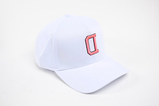 NEON V2 Precurved snapback - WHITE / PINK