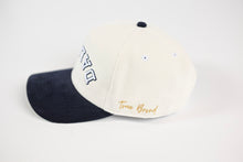 Load image into Gallery viewer, Corduroy USD snapback - NAVY / WHITE